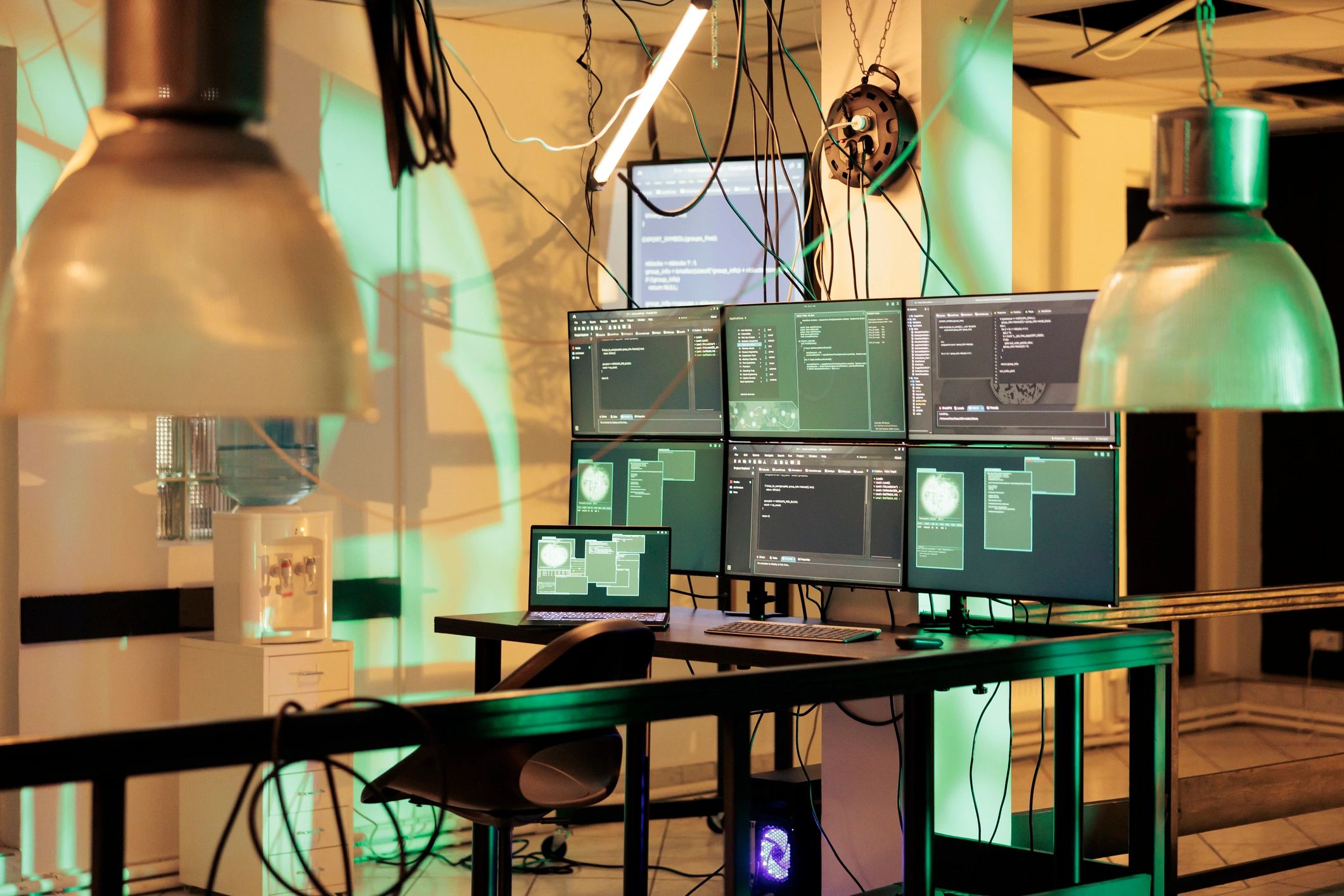 Cyber security monitoring screens
